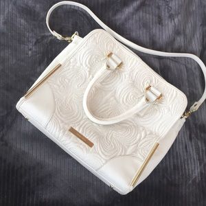 Ivanka Trump white leather bag—used condition
